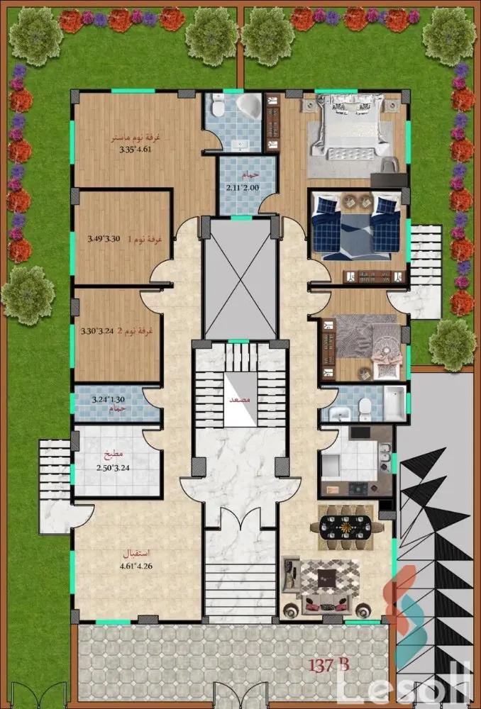 شقة للبيع بمساحة 160 متر و 3 غرف في  التجمع الخامس - القاهرة الجديدة القاهرة - صورة 4