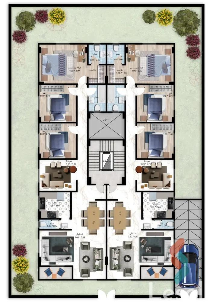 Apartment for sale with an area 220 meters and 3 rooms in  5th Settlement Cairo  - Image 2