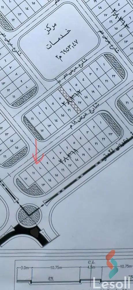 ارض مبانى للبيع بمساحة 209 متر في العبور القليوبية 