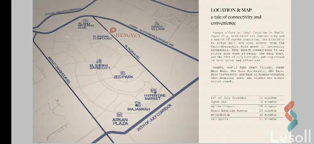 شقة للبيع بمساحة 122 متر و غرفتان في  الشيخ زايد الجيزة