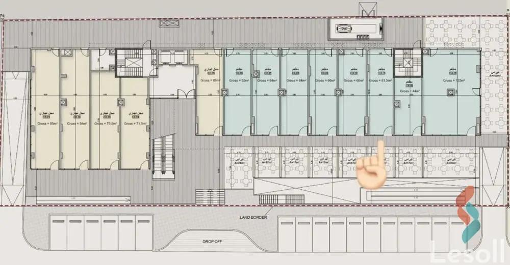 عياده للبيع بمساحة 6,100 متر في الجيزة 