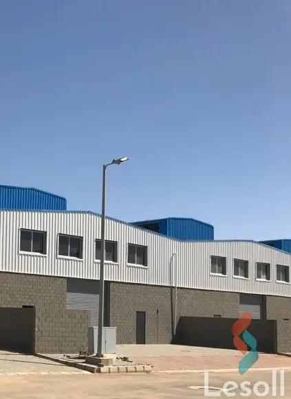 مصنع للايجار الشهري بمساحة 1,360 متر في مدينة بدر القاهرة 