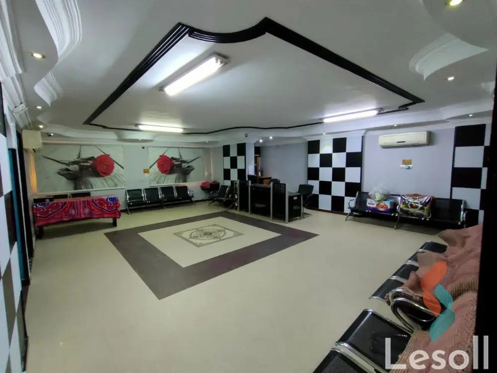 مكتب للايجار الشهري بمساحة 300 متر في شبرا الخيمة القليوبية 