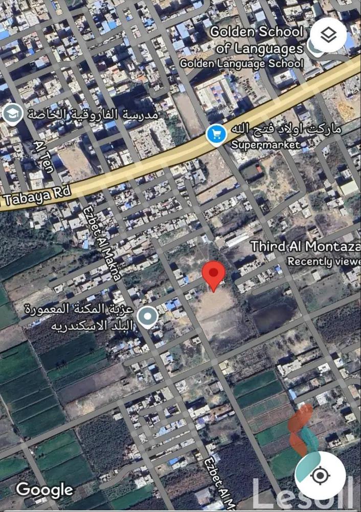 ارض مبانى للبيع بمساحة 650 متر في ابو قير الاسكندرية 