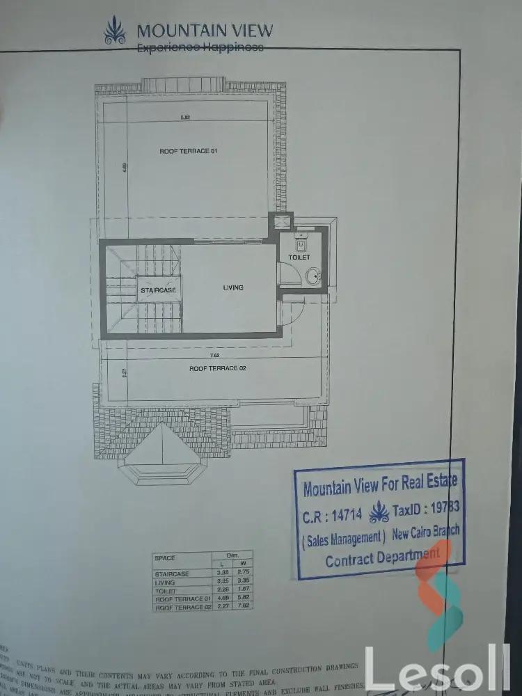 بنتهاوس للبيع بمساحة 220 متر و 3 غرف في  6 اكتوبر الجيزة