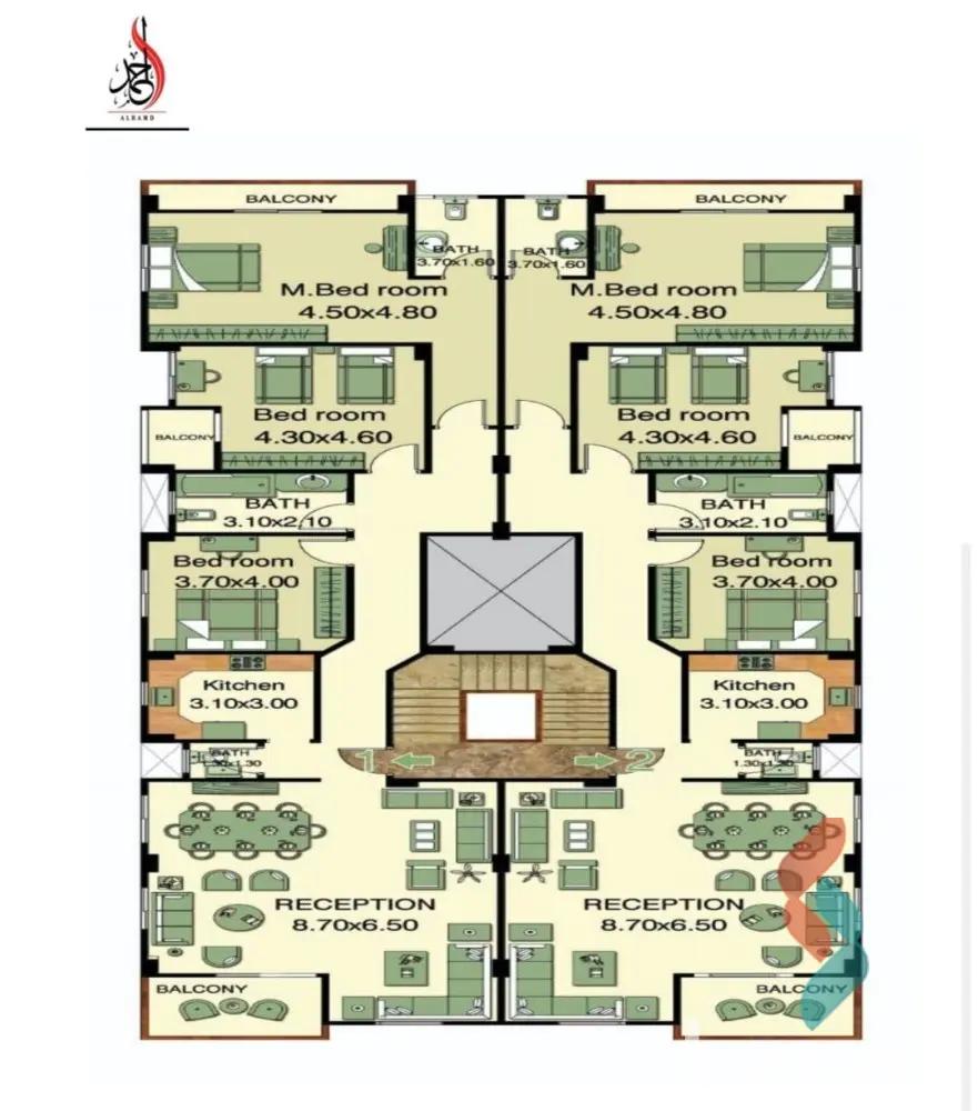 شقة للبيع بمساحة 235 متر و 3 غرف في  مدينة الشروق القاهرة
