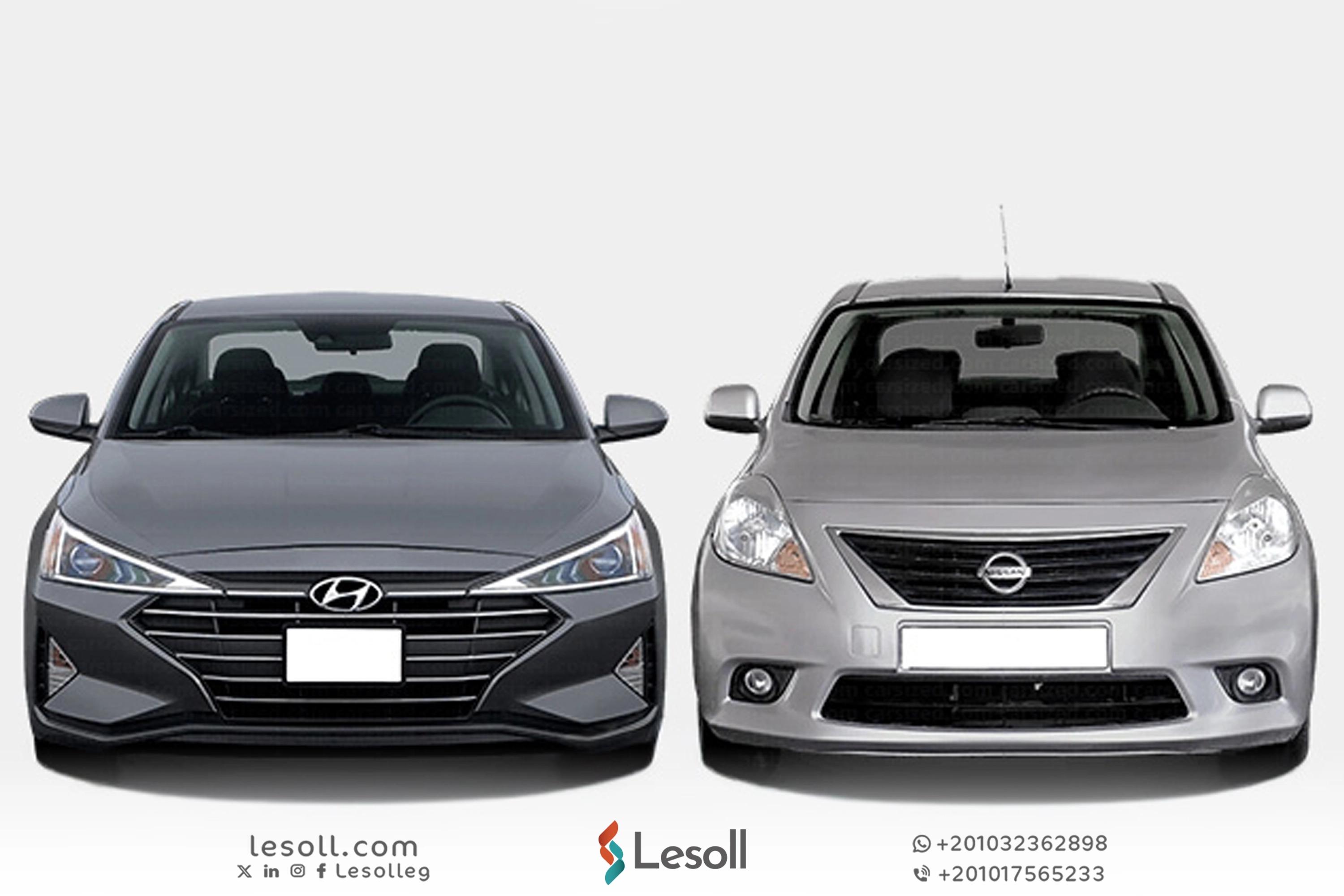 صورة مقالة: هل تتفوق هيونداي إلنترا على نيسان صني في السوق المصري؟