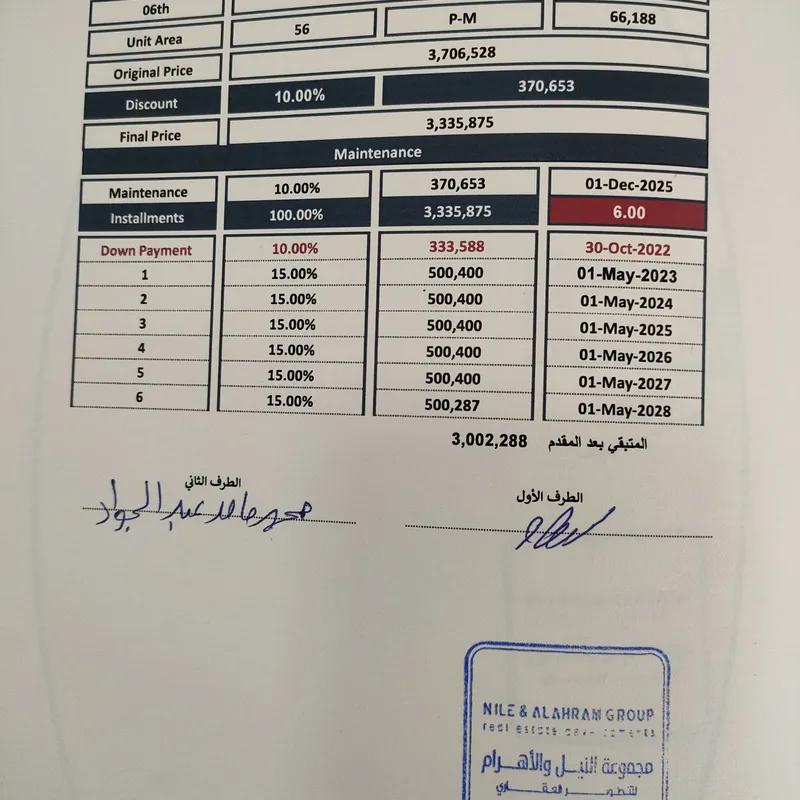 مكتب أدارى بالنيل بيزنس سيتى بالسعر القديم وفيو رائع