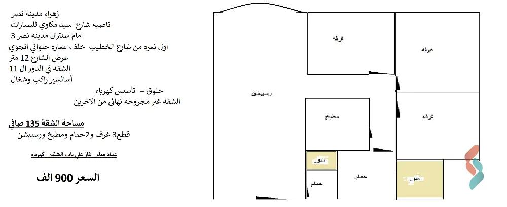 3شقق للبيع بسعر شقه فرصه بجد للاستثمار دور كامل للبيع في عماره 