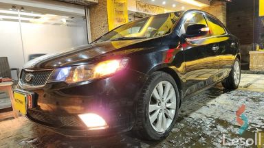 كيا سيراتو اوتوماتك مستعملة أسود موديل 2009