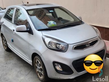 كيا بيكانتو اوتوماتك مستعملة فضي موديل 2014