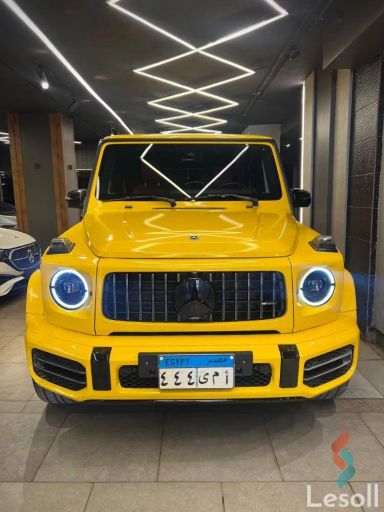 مرسيدس بنز جي كلاس اوتوماتك جديدة أصفر موديل 2022