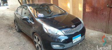 كيا ريو اوتوماتك مستعملة أسود موديل 2012