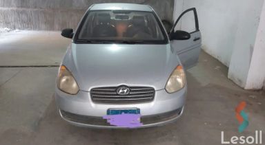 هيونداي أكسنت مانيوال مستعملة فضي موديل 2007