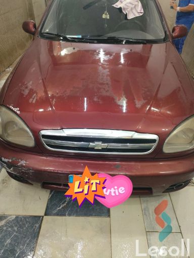 دايو لانوس مانيوال مستعملة أحمر موديل 2010