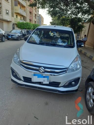 سوزوكي إرتيجا اوتوماتك مستعملة أبيض موديل 2019