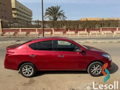 نيسان صني اوتوماتك مستعملة أحمر موديل 2019