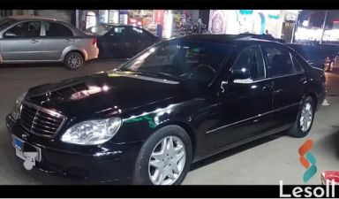 مرسيدس بنز أس أل ٥٠٠ اوتوماتك مستعملة أسود موديل 2002