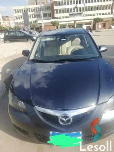 مازدا 3 اوتوماتك مستعملة رمادي داكن موديل 2007