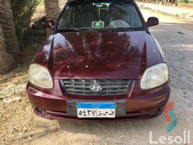 هيونداي فيرنا مانيوال مستعملة نبيتي موديل 2012