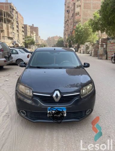 رينو لوجان اوتوماتك مستعملة رمادي داكن موديل 2017