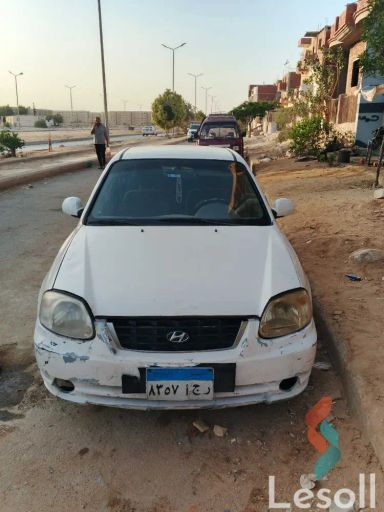 هيونداي فيرنا اوتوماتك مستعملة أبيض موديل 2008