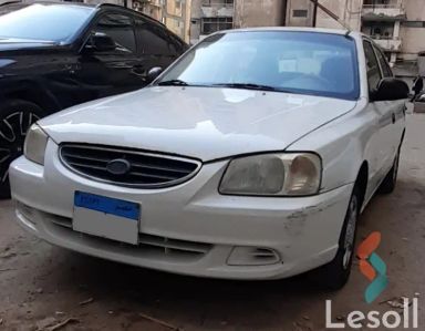 هيونداي فيرنا مانيوال مستعملة أبيض موديل 2008