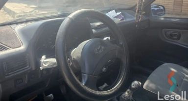 هيونداي أكسنت مانيوال مستعملة أزرق سماوي موديل 1997