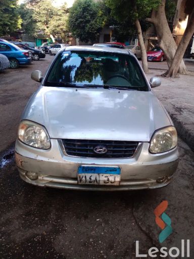 هيونداي فيرنا اوتوماتك مستعملة فضي موديل 2007