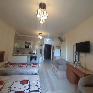 إستوديو للايجار اليومي بمساحة 55 متر و غرفة واحدة في عتاقة السويس