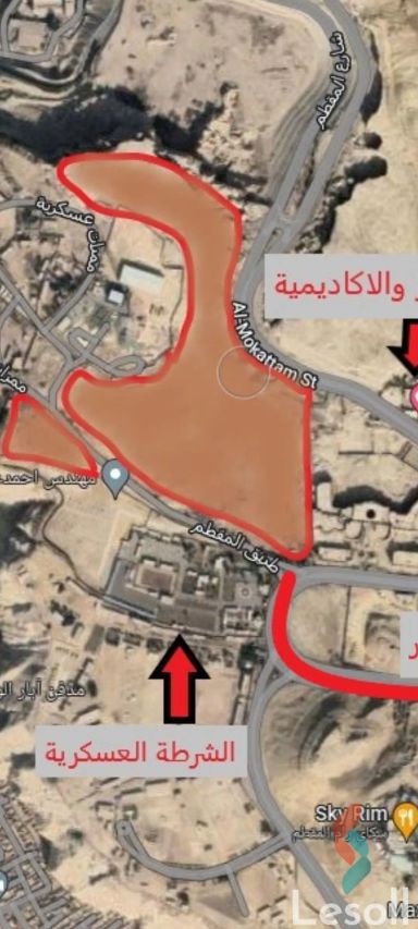 مبانى للبيع بمساحة 100,000 متر في المقطم القاهرة 