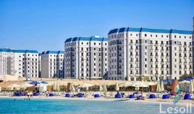 شقة للبيع بمساحة 142 متر و 3 غرف في  قسم مارينا العلمين السياحي مطروح