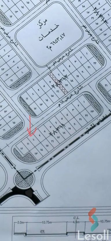 ارض مبانى للبيع بمساحة 209 متر في العبور القليوبية 