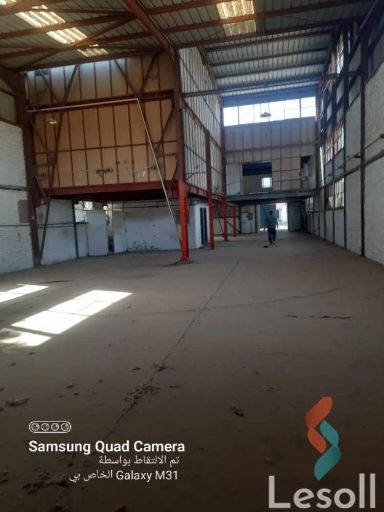 مصنع للايجار الشهري بمساحة 1,200 متر في مدينة بدر القاهرة 