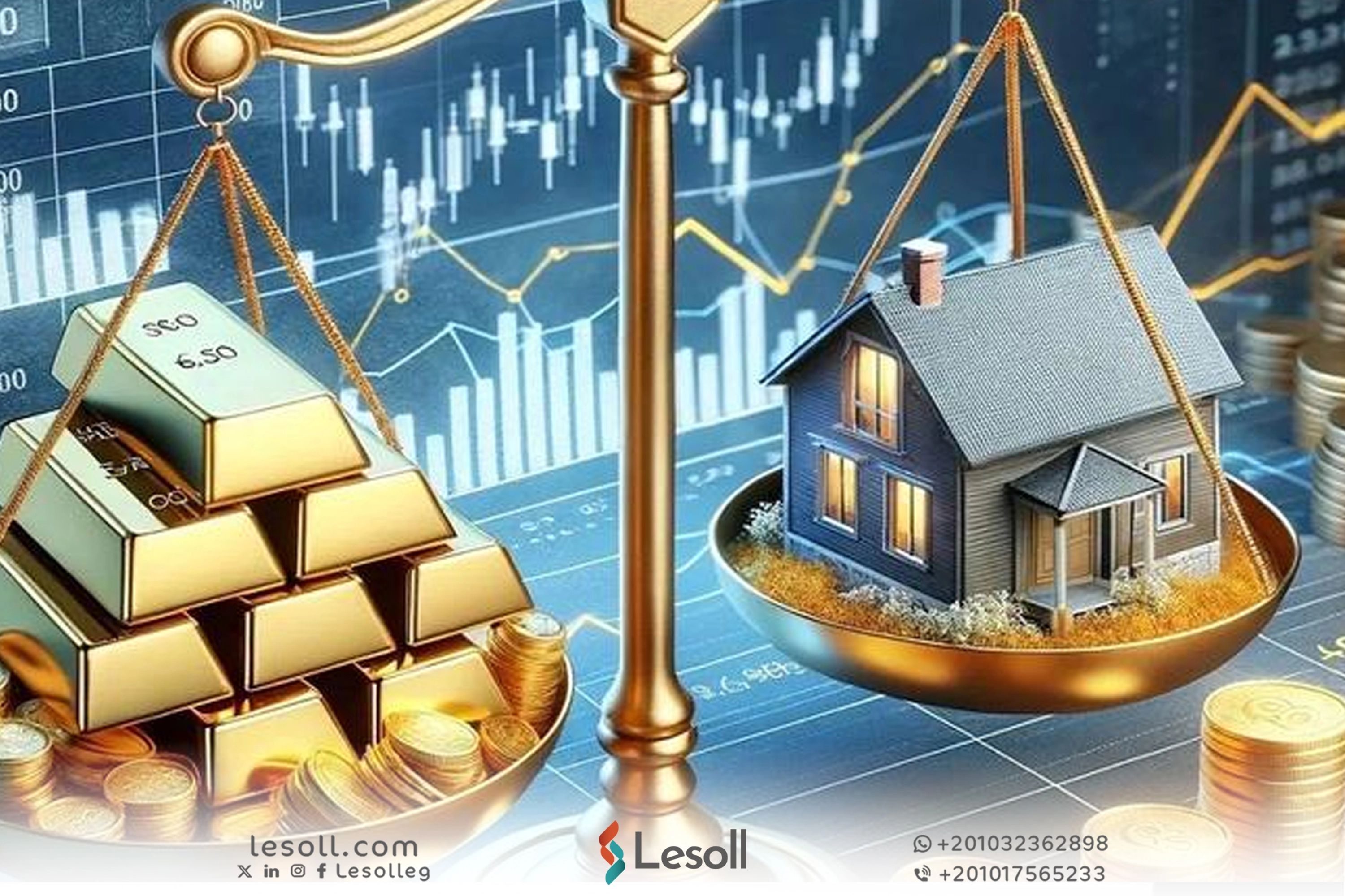 العقارات ام الذهب؟ ايهما افضل للاستثمار في 2026