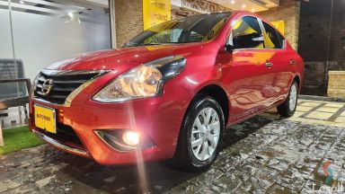 Nissan sunny automatic used red model 2024