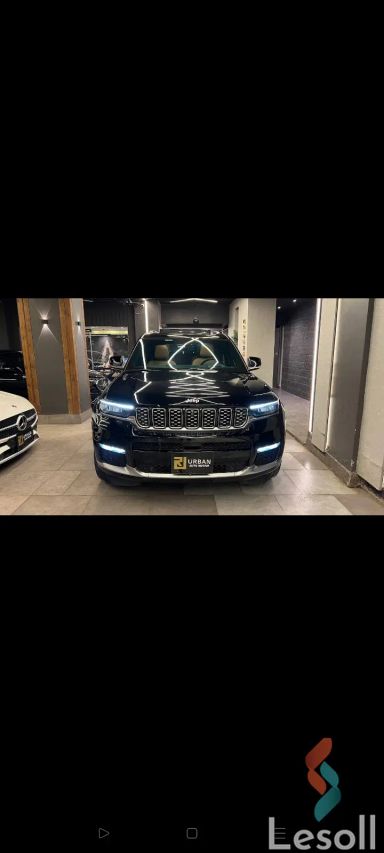 جيب جراند شيروكي اوتوماتك مستعملة أسود موديل 2022