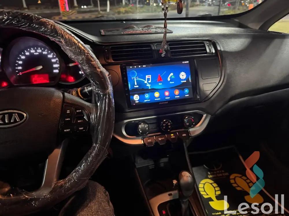 كيا ريو اوتوماتك مستعملة رمادي داكن موديل 2012 - صورة 3