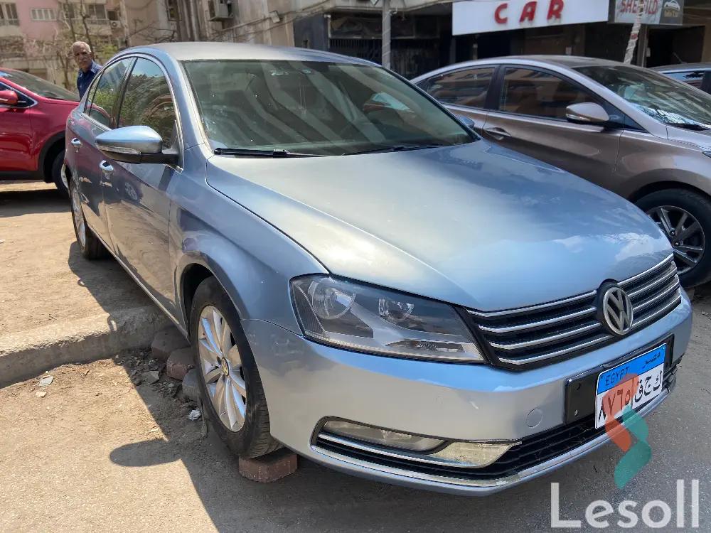 فولكس واجن باسات اوتوماتك مستعملة أزرق سماوي موديل 2012