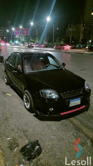 هيونداي فيرنا اوتوماتك مستعملة أسود موديل 2007