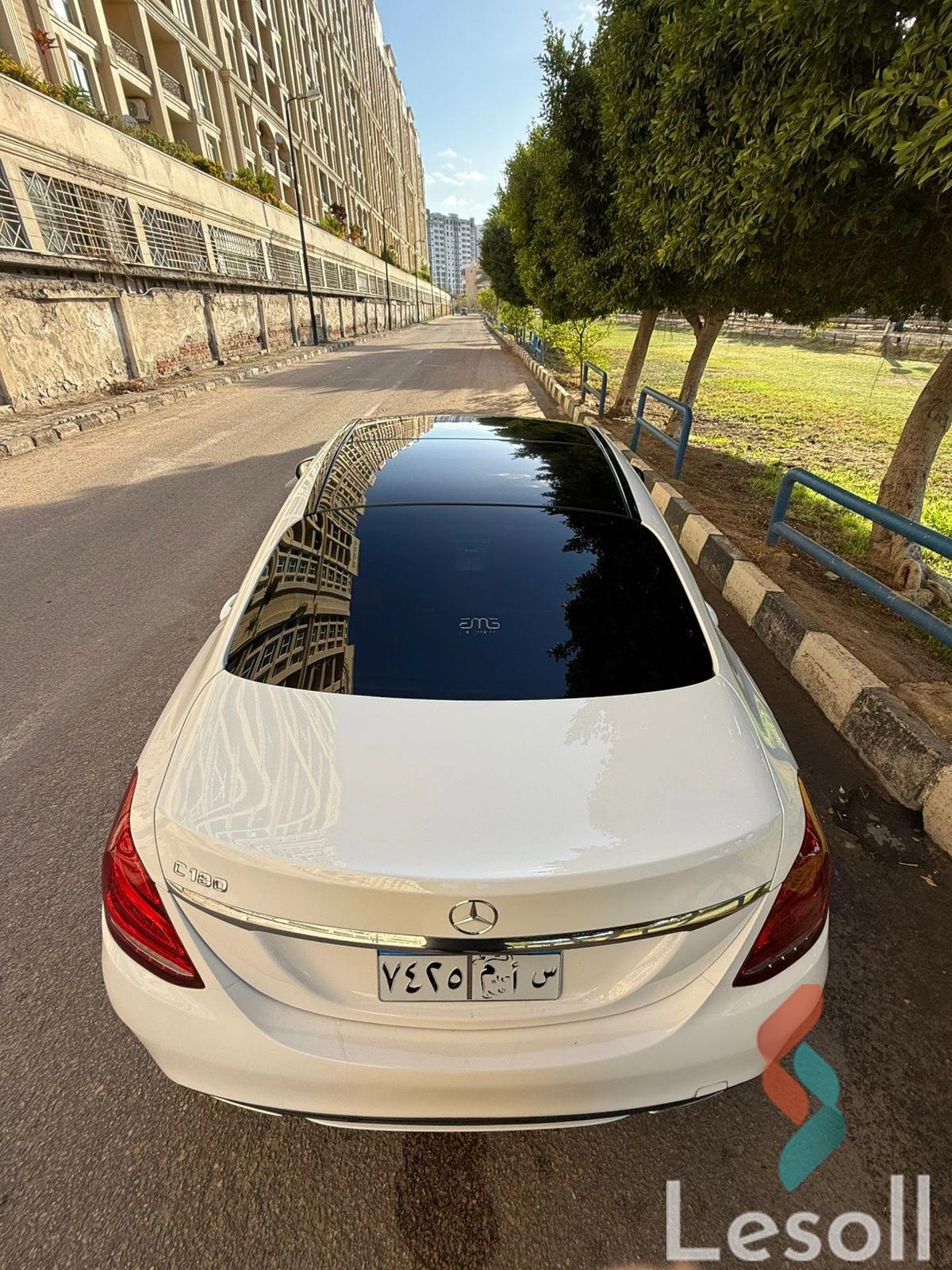 مرسيدس بنز ١٨٠ سي اوتوماتك مستعملة أبيض موديل 2015