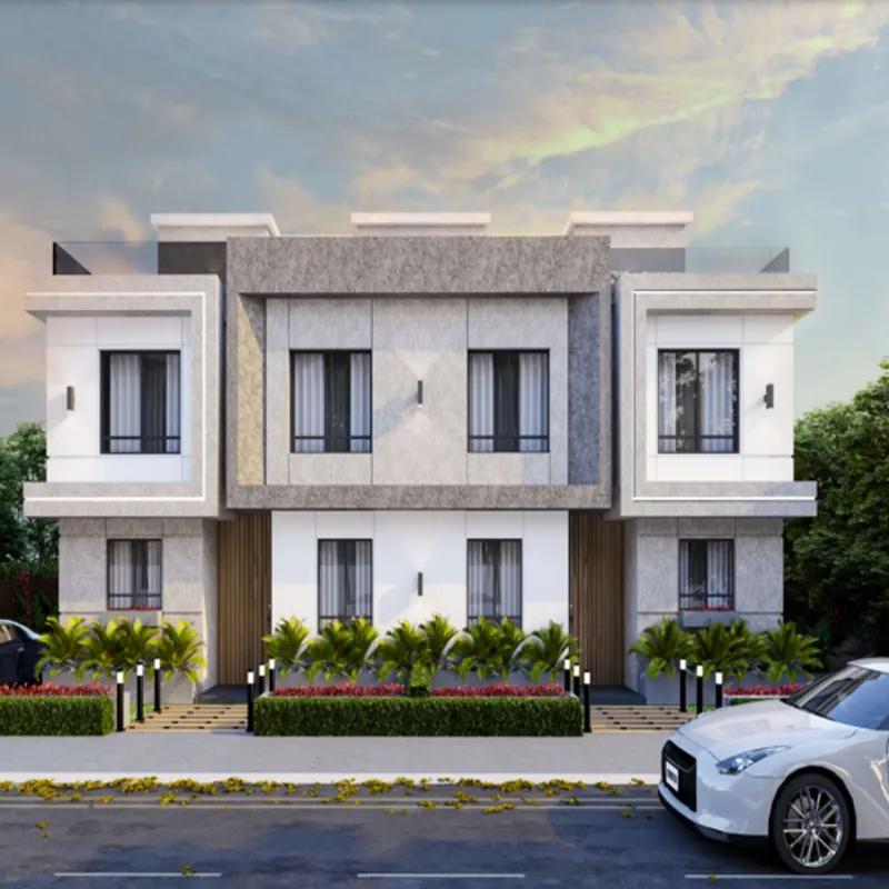 Twin house for sale with an data.area 302 meters and 5 data.rooms in Giza Giza