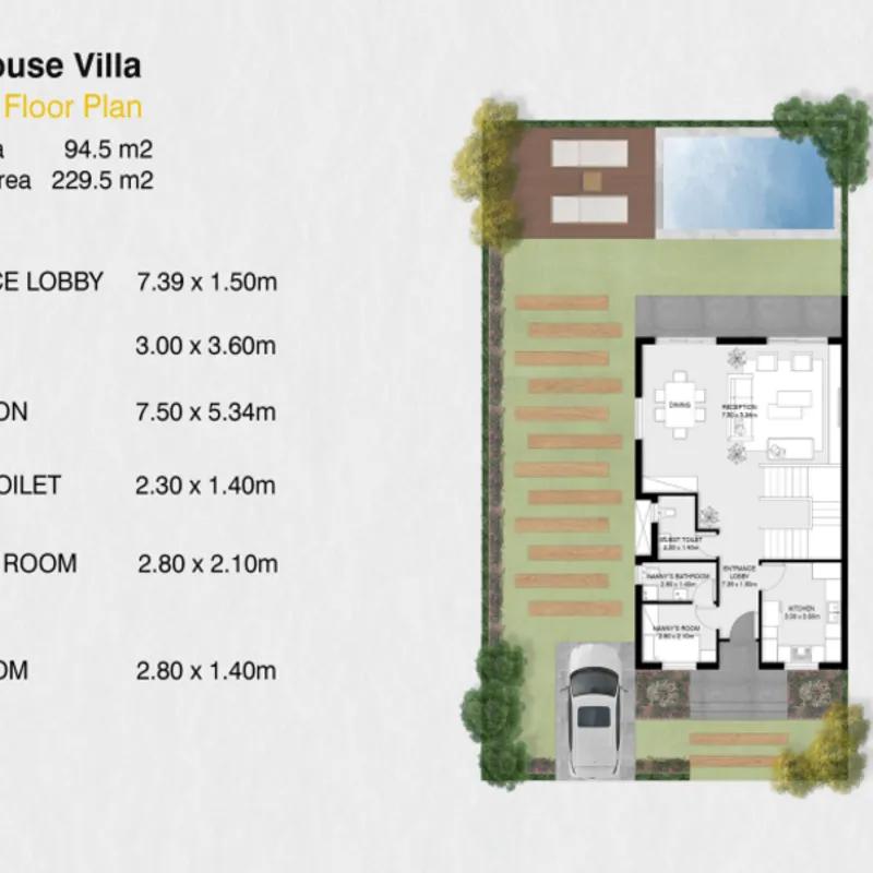 Twin house for sale with an data.area 302 meters and 5 data.rooms in Giza Giza