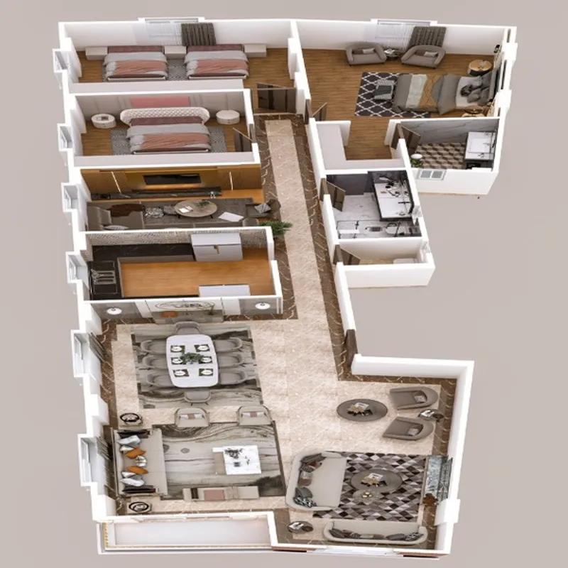 Apartment for sale with an data.area 200 meters and 3 data.rooms in Cheikh Zayed Giza - Image 4