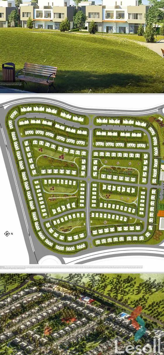 Townhouse for sale with an area 313 meters and 4 rooms in Cheikh Zayed Giza