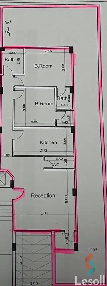 Apartment with garden for sale with an area 140 meters and 2 room in New Cairo Cairo - Image 4