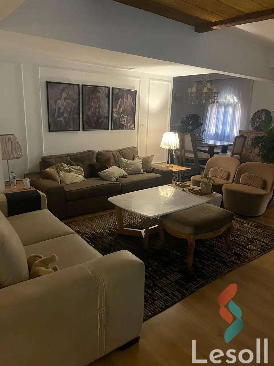 Apartment with garden for sale with an area 122 meters and 2 room in Rehab Cairo - All Images