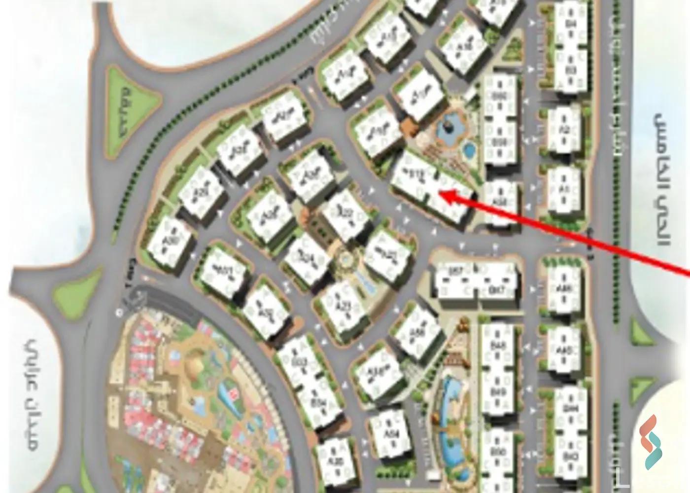 Apartment with garden for sale with an data.area 379 meters and 3 data.rooms in Obour Qaliubiya