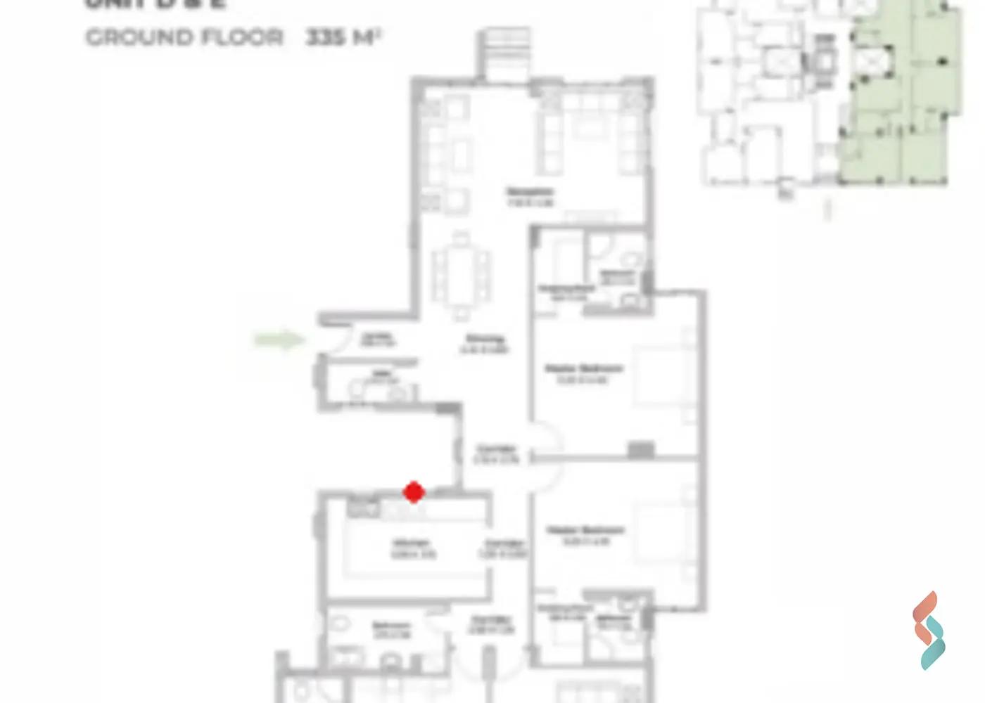 Apartment with garden for sale with an data.area 379 meters and 3 data.rooms in Obour Qaliubiya