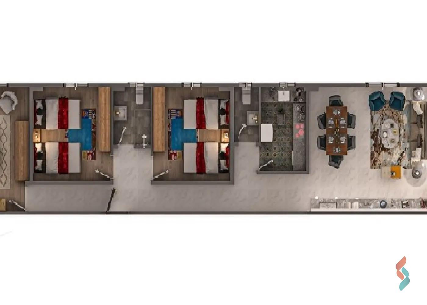 شقة للبيع بمساحة 160 متر و 3 غرف في القاهرة الجديدة القاهرة - صورة 2